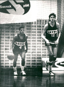 Alvin Dukes together with Göran Eriksson. - Vintage Photograph