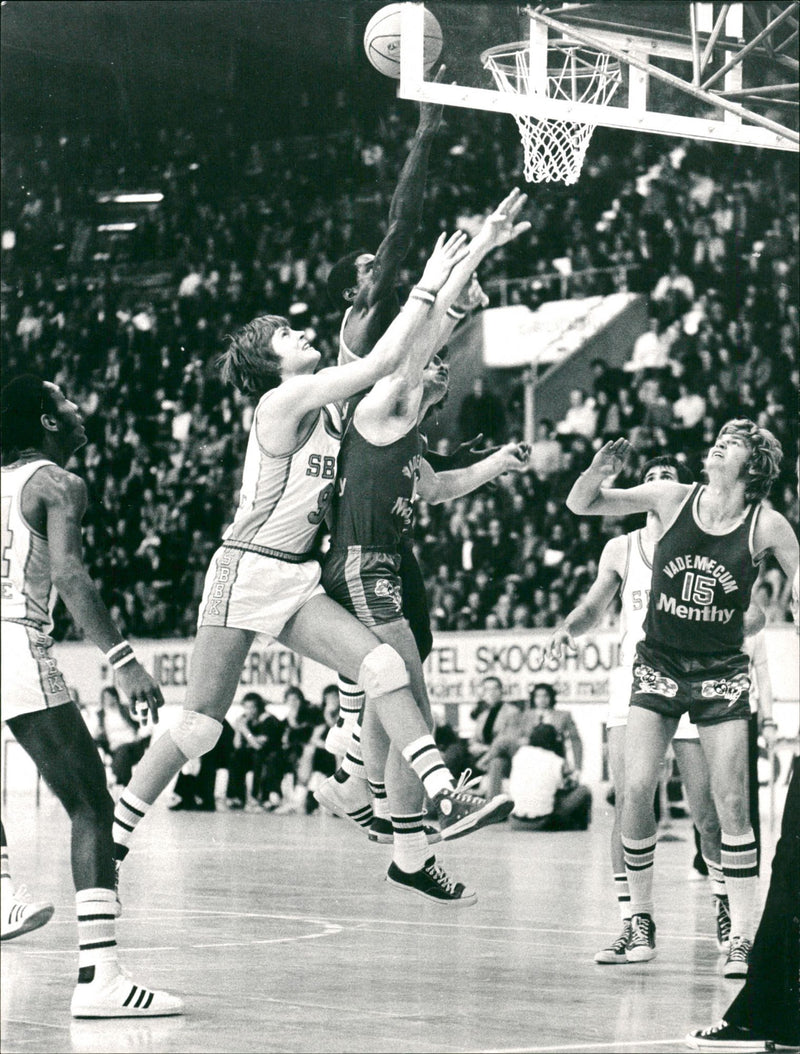 Joon-Olof Karlsson is a Södertälje basketball player. - Vintage Photograph