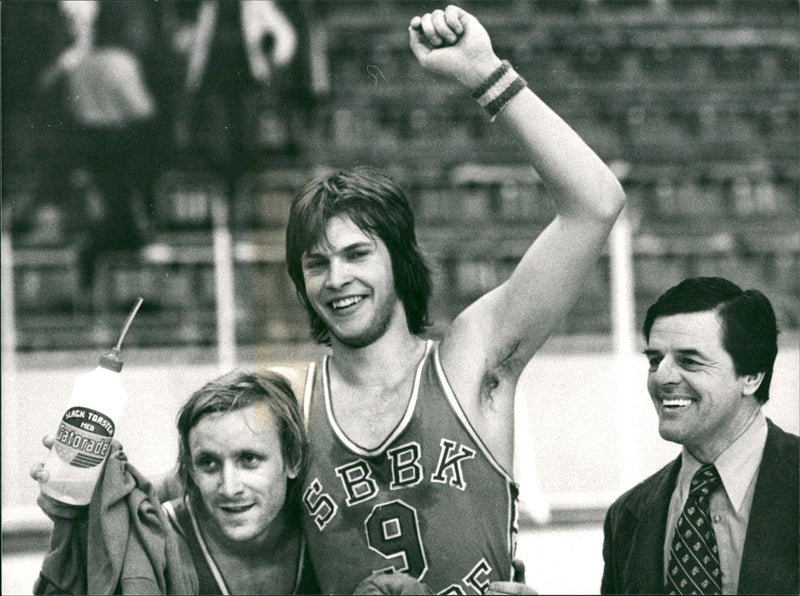 Joon-Olof Karlsson is a Södertälje basketball player. - Vintage Photograph