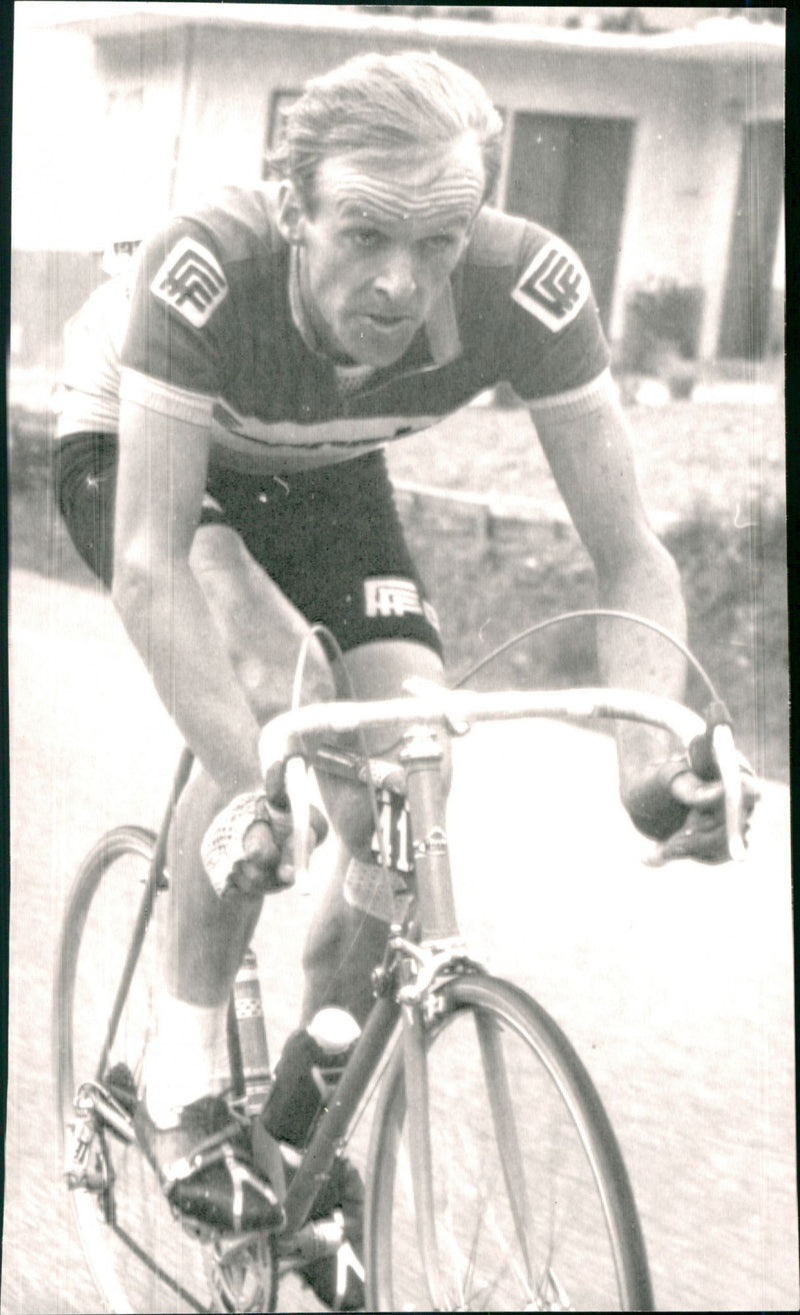 Gösta Pettersson is a Swedish cyclist. - Vintage Photograph