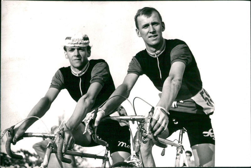 Gösta Pettersson is a Swedish cyclist. - Vintage Photograph