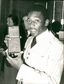 PelÃ© receives "Le medaille de Paris" in Paris - Vintage Photograph