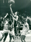Sodertalje Basketball Team. - Vintage Photograph