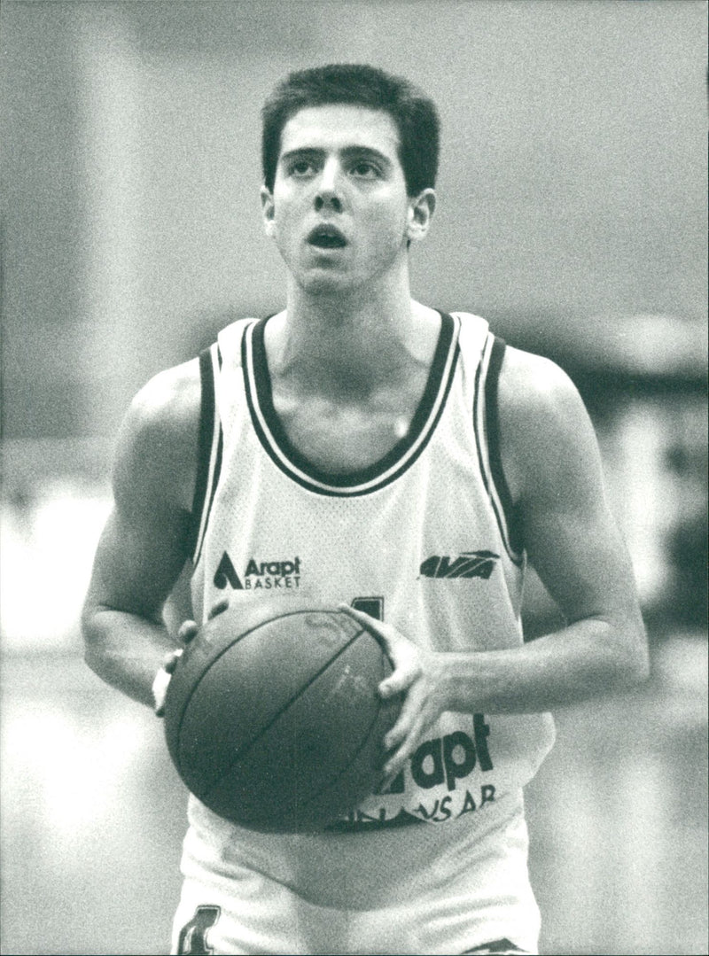 Magnus Finnstrom, Arapt Basketball Team - Vintage Photograph