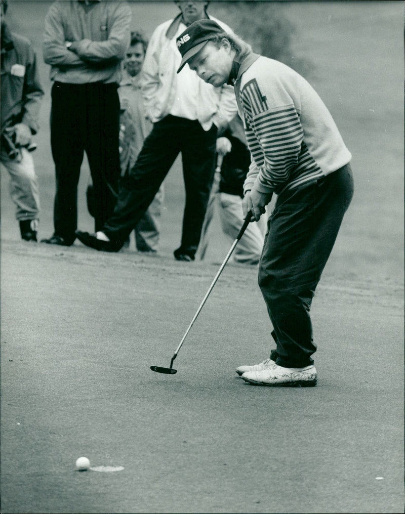 Golfer, Jan Tilmanis. - Vintage Photograph
