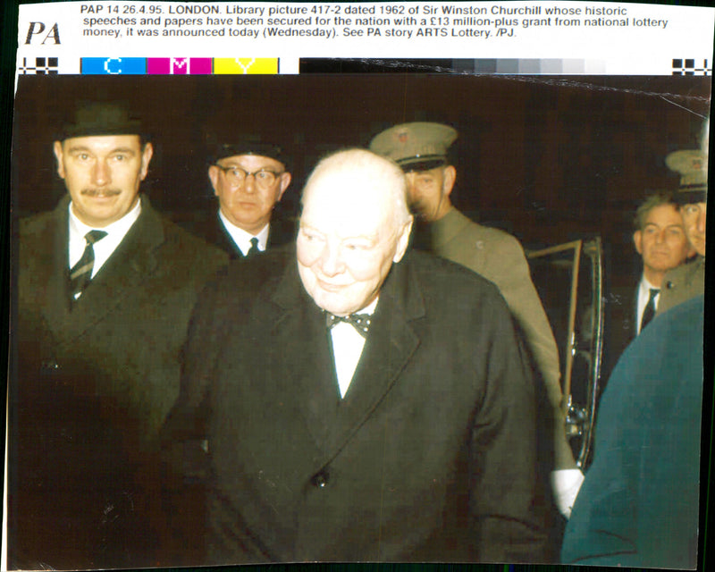 British Politician Sir Winston Churchill - Vintage Photograph