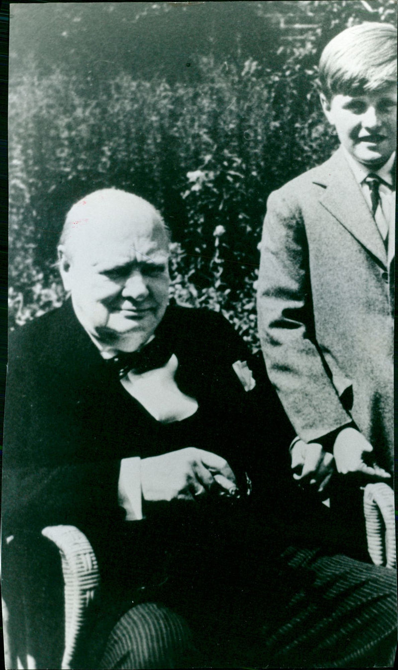 British Politician Sir Winston Churchill - Vintage Photograph