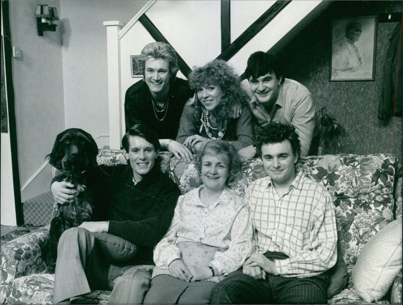 Jean Boht with the cast of Bread - Vintage Photograph