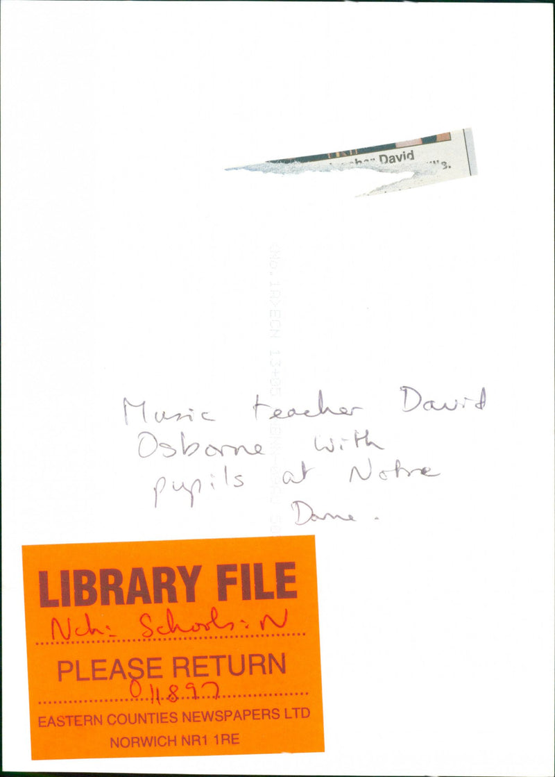 DAVID MUSIC - Vintage Photograph