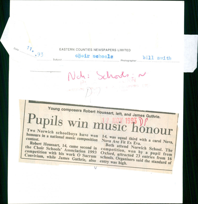 NATIONAL SECOND MUSIC ROBERT - Vintage Photograph