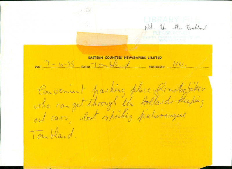 Roads and Streets, Tombland - Vintage Photograph