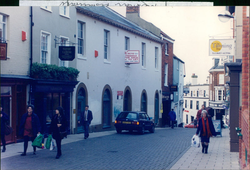 Street view of Timberhill - Vintage Photograph