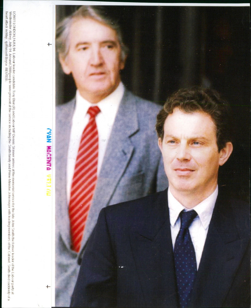 Tony Blair and Dennis Skinner - Vintage Photograph