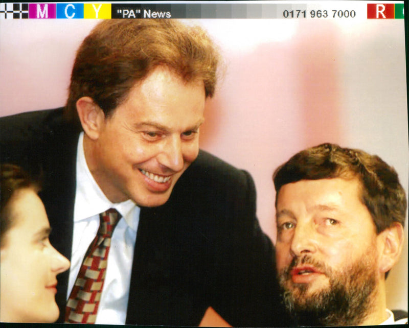 Tony Blair and David Blunkett - Vintage Photograph