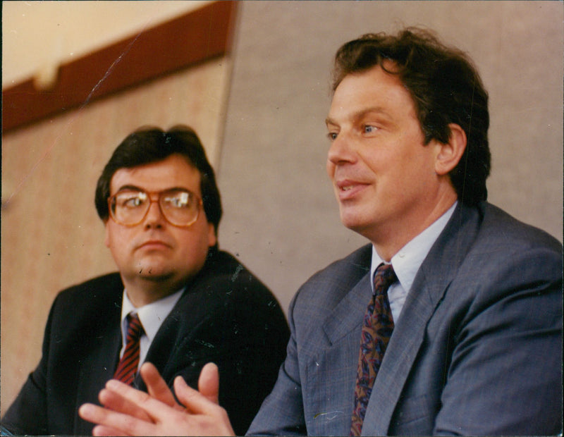 Tony Blair and Clive Needle - Vintage Photograph