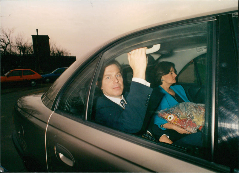 Tony Blair and his wife, Cherie. - Vintage Photograph