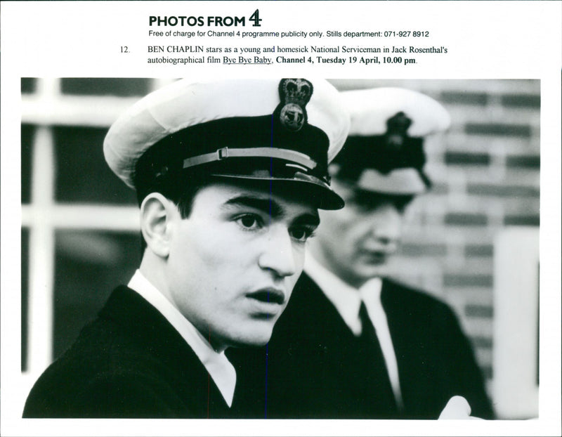 Ben Chaplin in Bye Bye Baby film. - Vintage Photograph