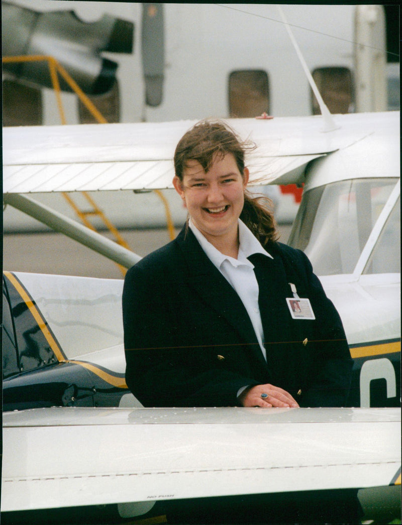Heidi Duncombe, pilot. - Vintage Photograph