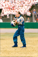 1997 ROTHMANS MCLAREN BRITAIN FERRARI MODEL PRESS ALBERT PRINCE - Vintage Photograph