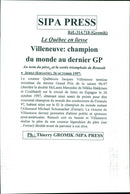 1997 ROTHMANS MCLAREN TRO SWEDEN FERRARI MICHAEL PRESS CHAMPION - Vintage Photograph