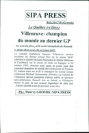 1997 ROTHMANS MCLAREN TROIS SWEDEN FERRARI PRESS MOVIE CHAMPION - Vintage Photograph