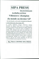 1997 ROTHMANS MCLAREN TRO SWEDEN FERRARI MICHAEL PRESS CHAMPION - Vintage Photograph