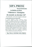 1997 ROSSE TICIT MCLAREN TROISIEM ROTH PAUL FERRARI PRESS PARIS CHAMPION - Vintage Photograph