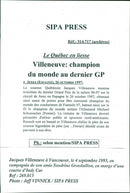 1997 ROSSE TICIT TROISIEME PAUL FERRARI PRESS PARIS CHAMPION - Vintage Photograph