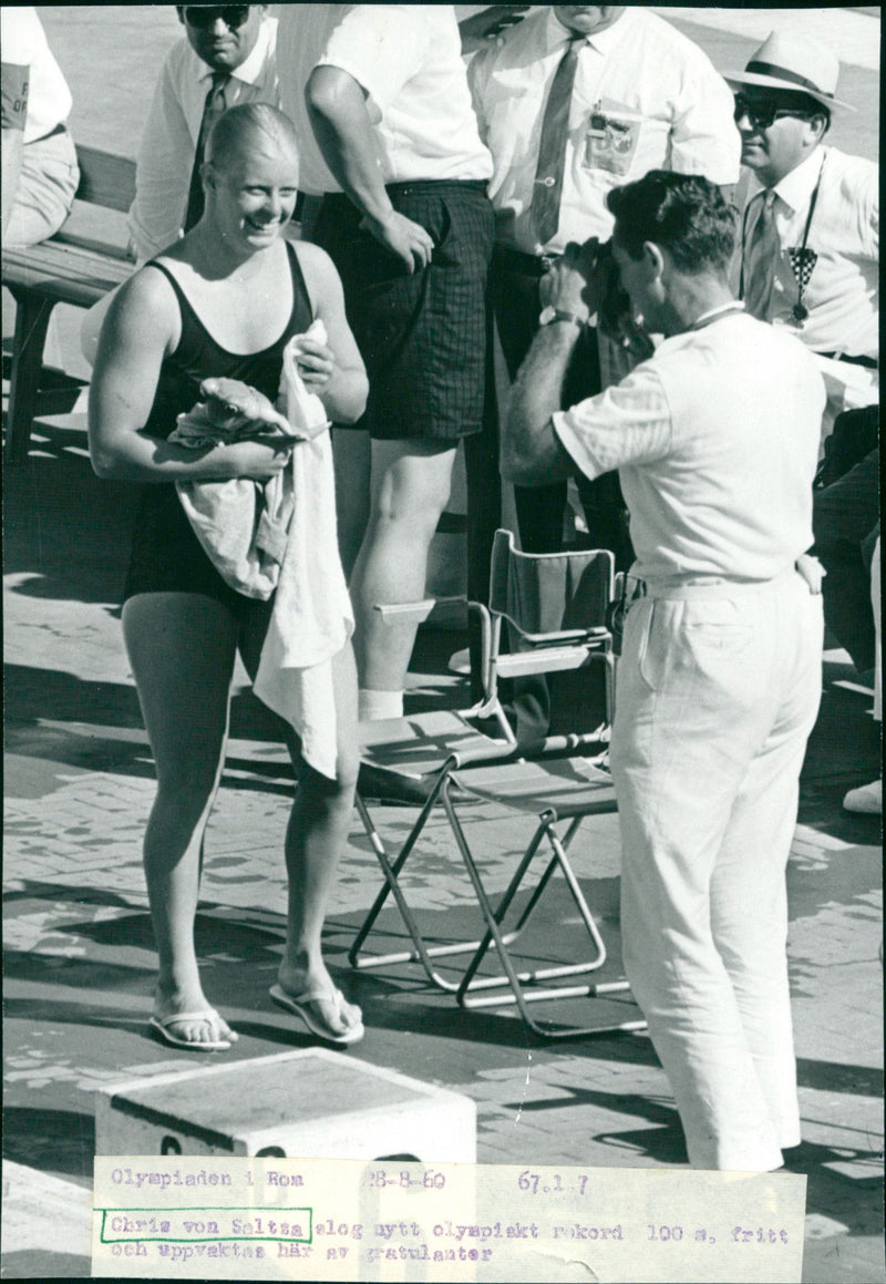Chris von Saltza. - Vintage Photograph