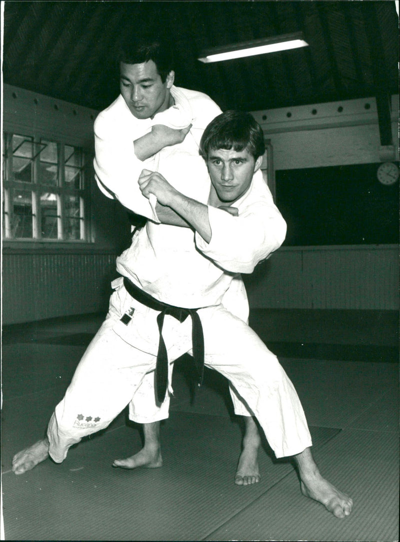 Neil Adams and Katsuhiko Kashiwazaki. - Vintage Photograph