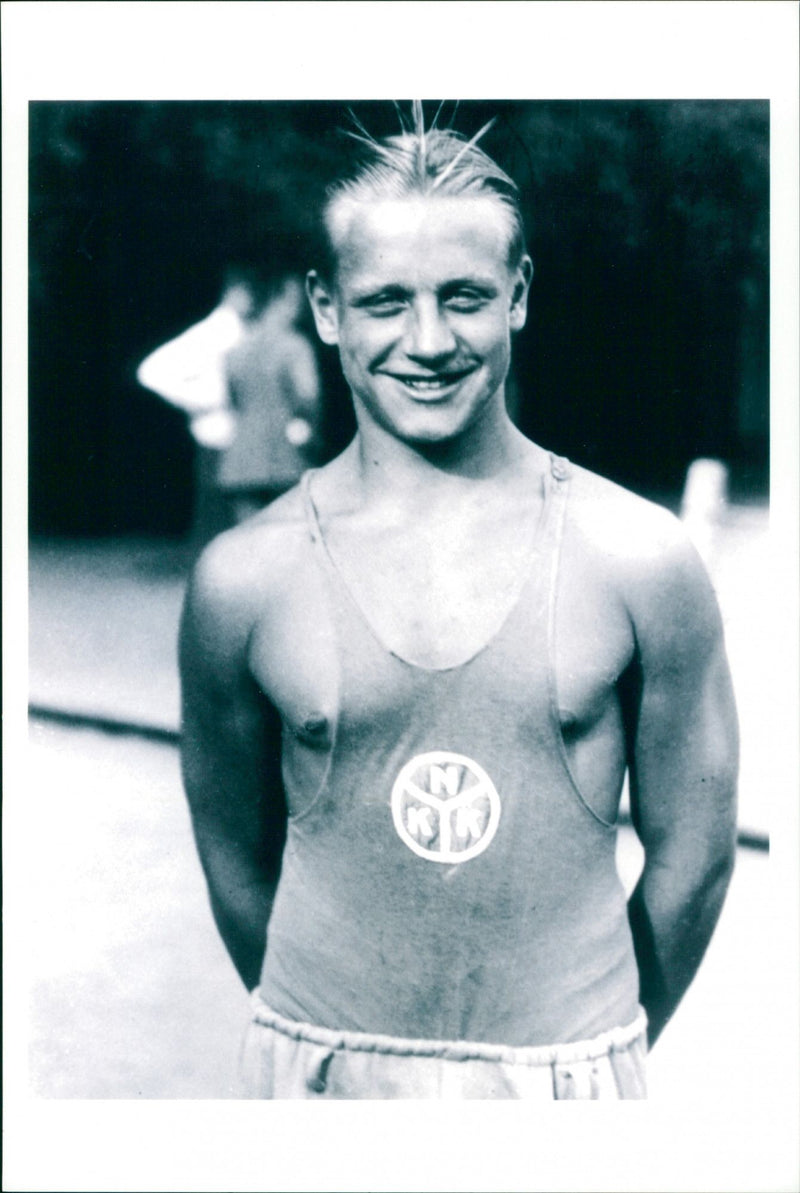 BjÃ¶rn Borg, swimming - Vintage Photograph