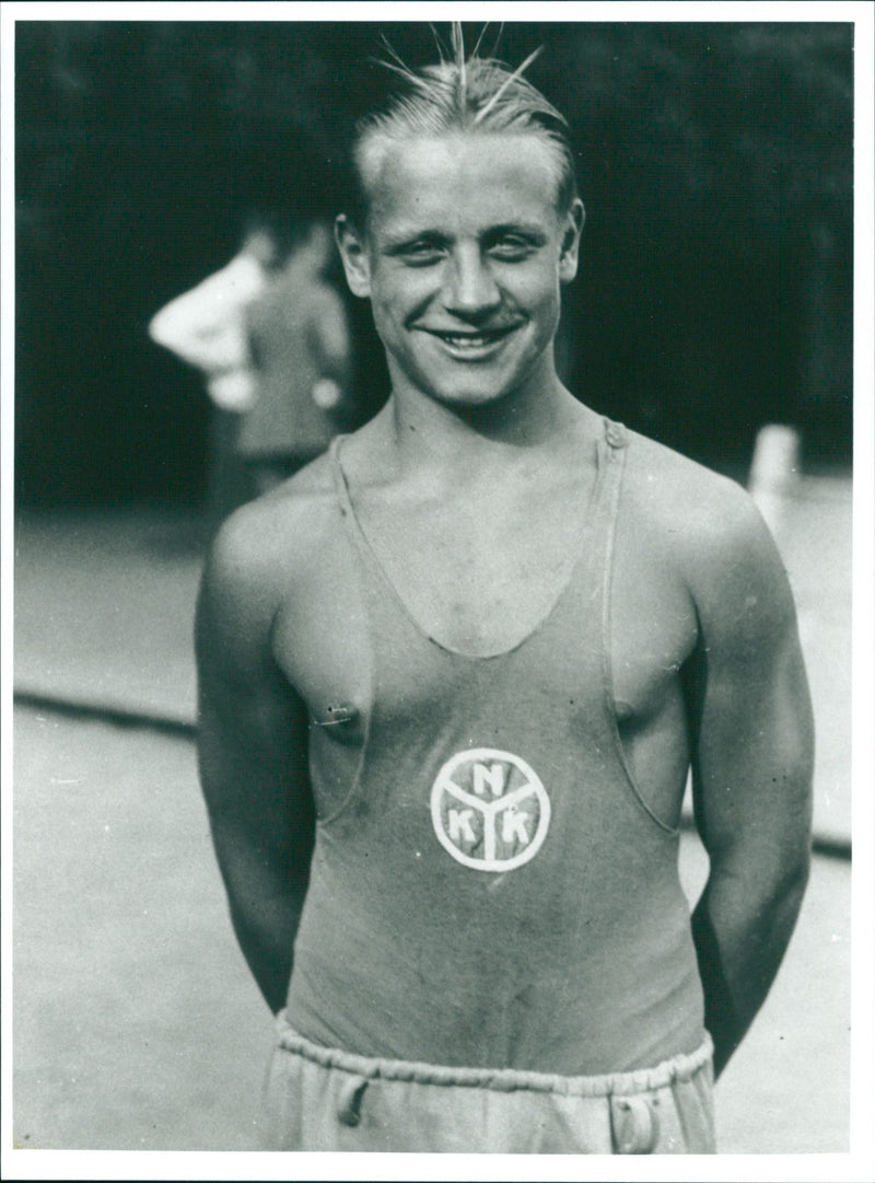 BjÃ¶rn Borg, swimming - Vintage Photograph