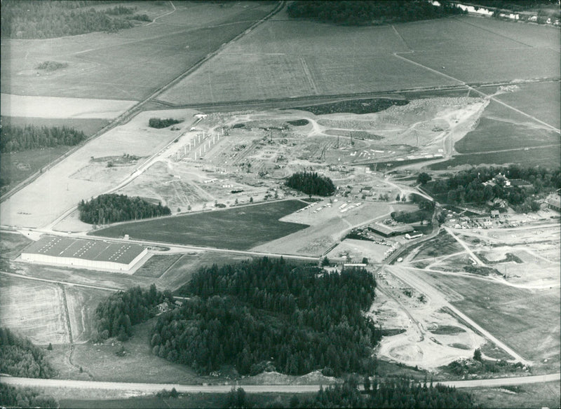 Volvo BM new facility in Eskilstuna. - Vintage Photograph