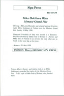 1998 BIST OMPUT ASSOCH WAS ONE HAKKINEN SECOND FERRARI PRESS ALBERT BRITAIN - Vintage Photograph