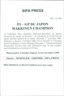 1998 BIST OMPUT ASSOCH SECOND FERRARI PRESS DAVID BRITAIN - Vintage Photograph