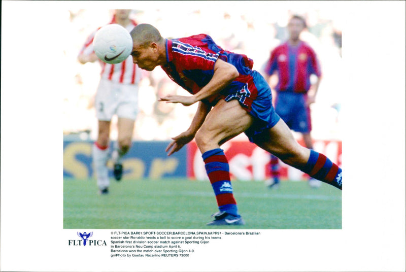 Ronaldo Luís Nazário de Lima. - Vintage Photograph