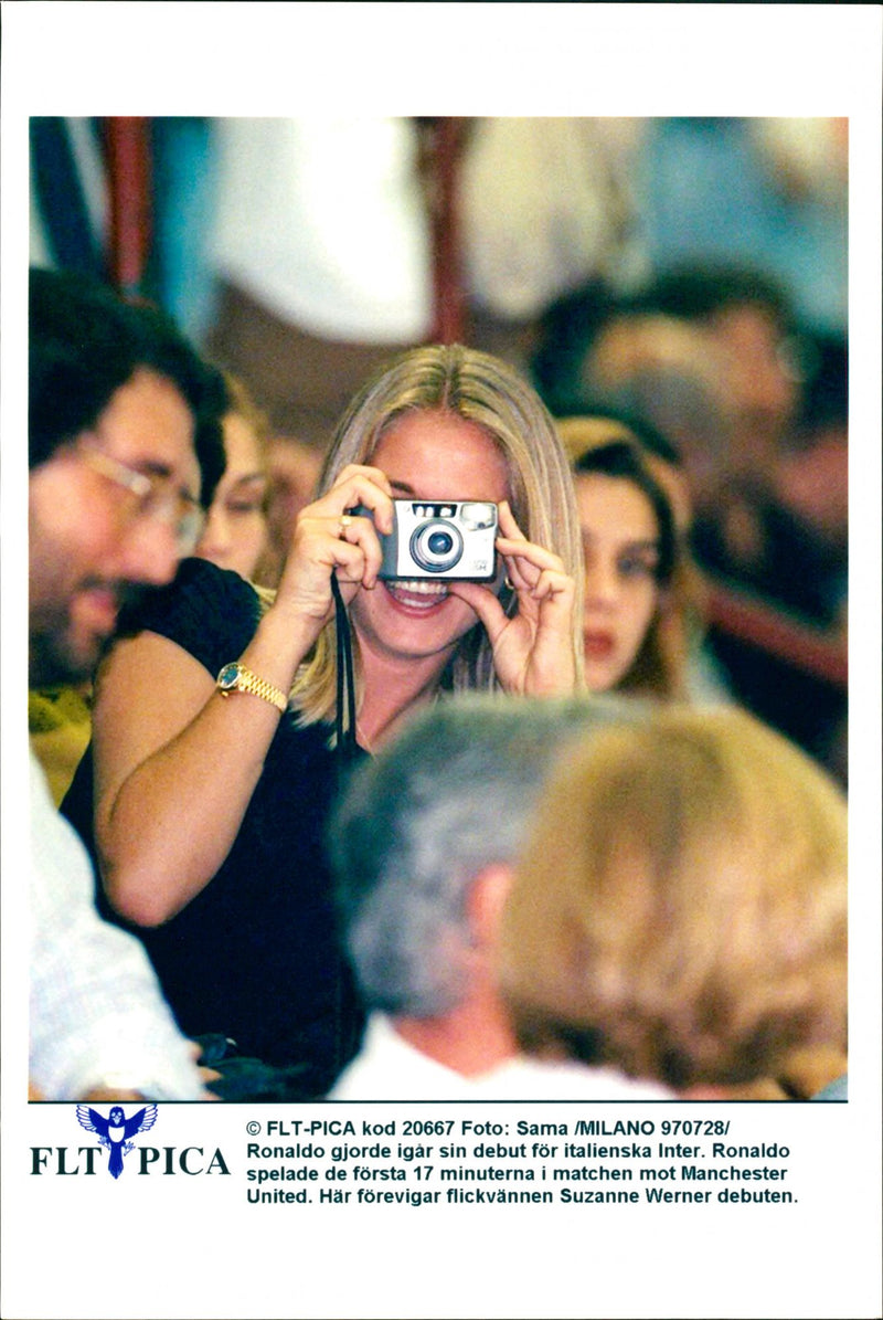 Ronaldo's girlfriend Susana Werner makes her debut. - Vintage Photograph