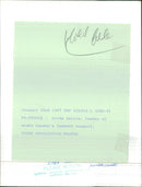 1987 WRITER LEADER PRESS LINDA - Vintage Photograph