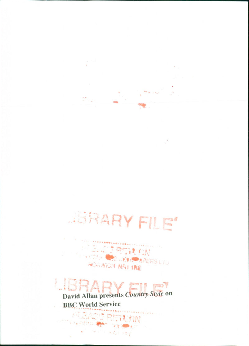 DAVID COUNTRY STYLE WRITER - Vintage Photograph