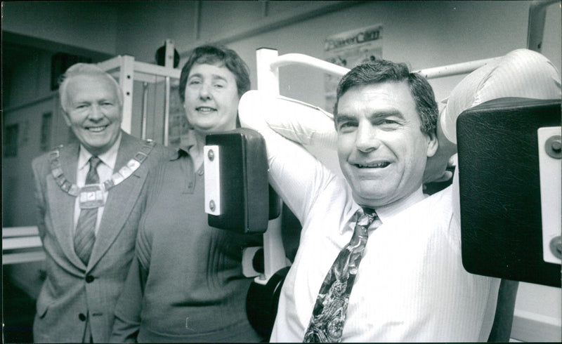 Trevor Brooking with Kenneth Jelly and Margaret Morfoot - Vintage Photograph
