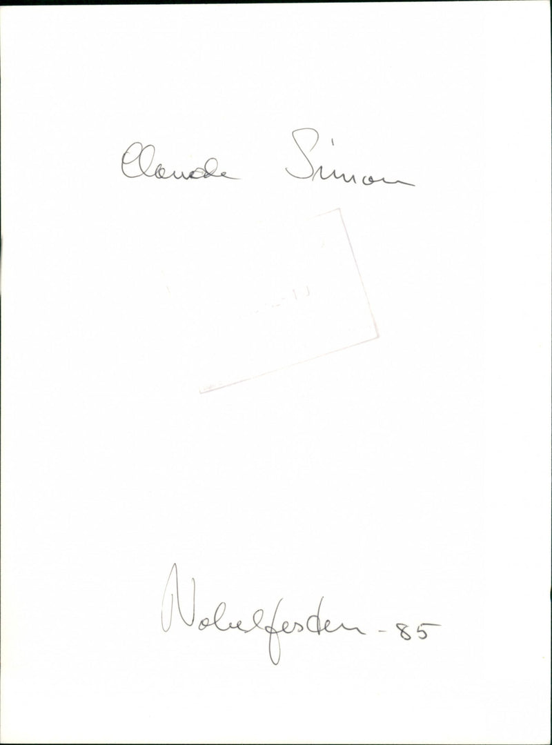 Claude Simon - Vintage Photograph