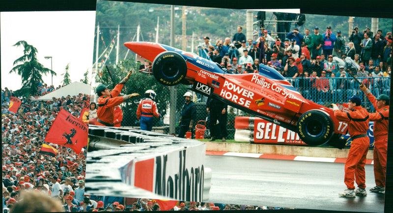 1996 MADELI MAGNE GRAN PREMIO DIT SECOND ITALIAN FERRARI FRENCH - Vintage Photograph