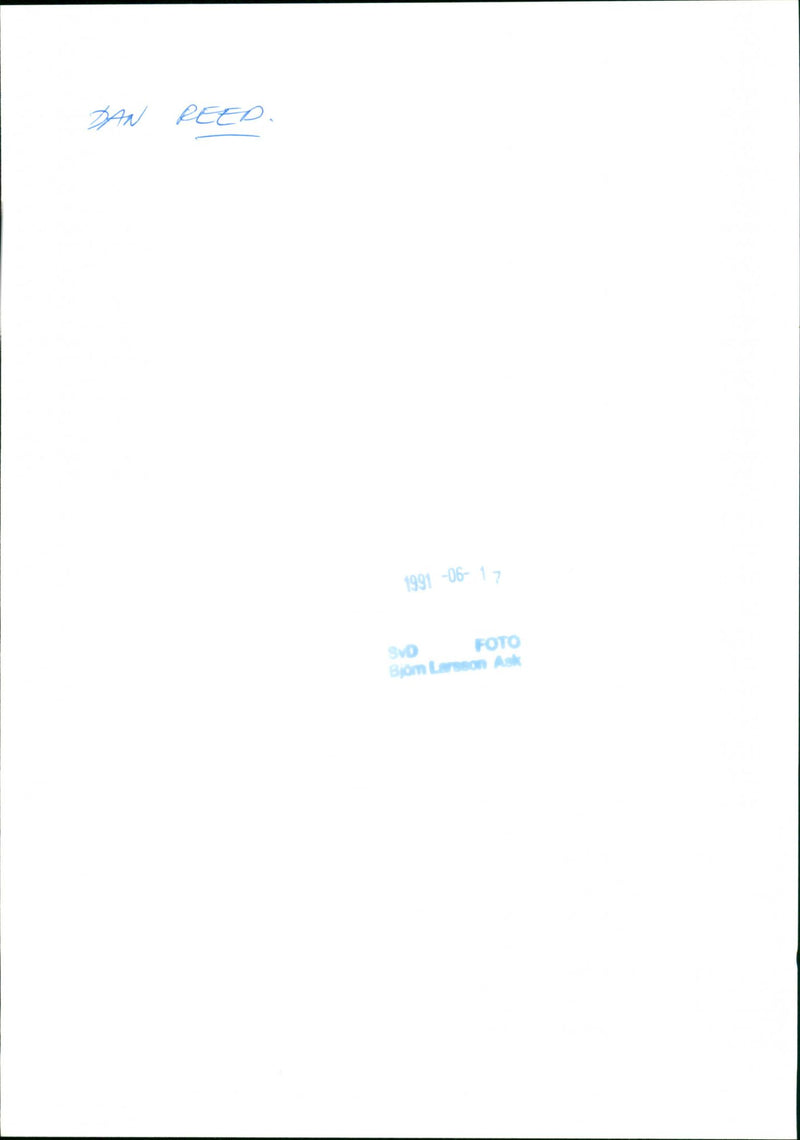 Dan Reed is a Rock Musician - Vintage Photograph