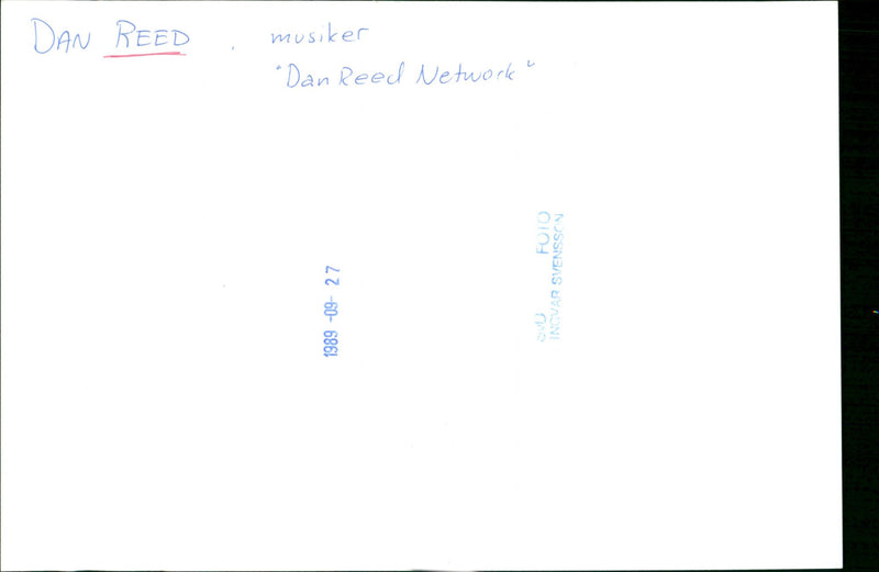 Dan Reed is a Musician - Vintage Photograph