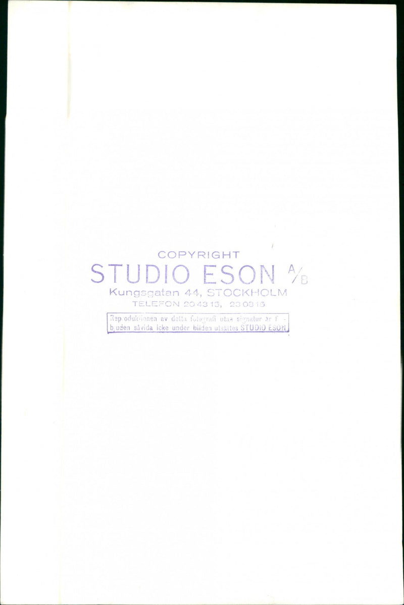 PHOTOGRAPH BIDS EXPOSED STUDIO TELEPHONE KUNGSGATAN SIGNATURE IMA - Vintage Photograph