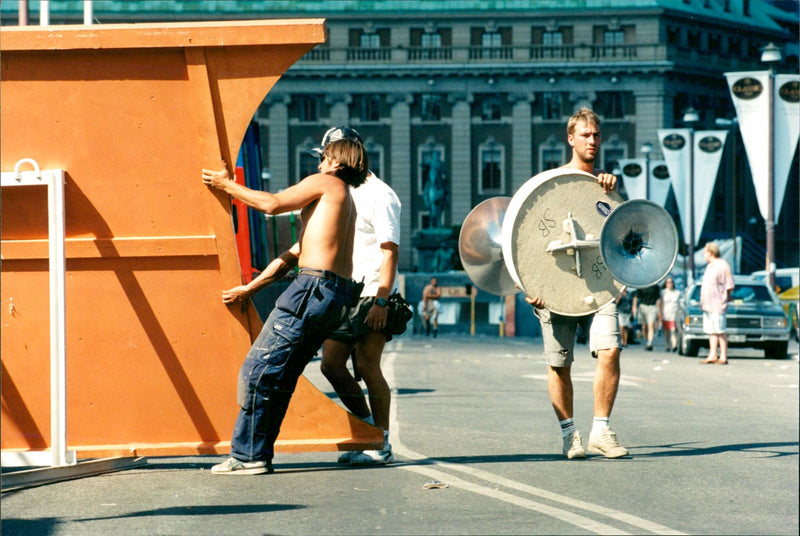 1996 LANDSCAPE ARLA NMJOLK SWEDEN RESPONS FESTIVAL - Vintage Photograph