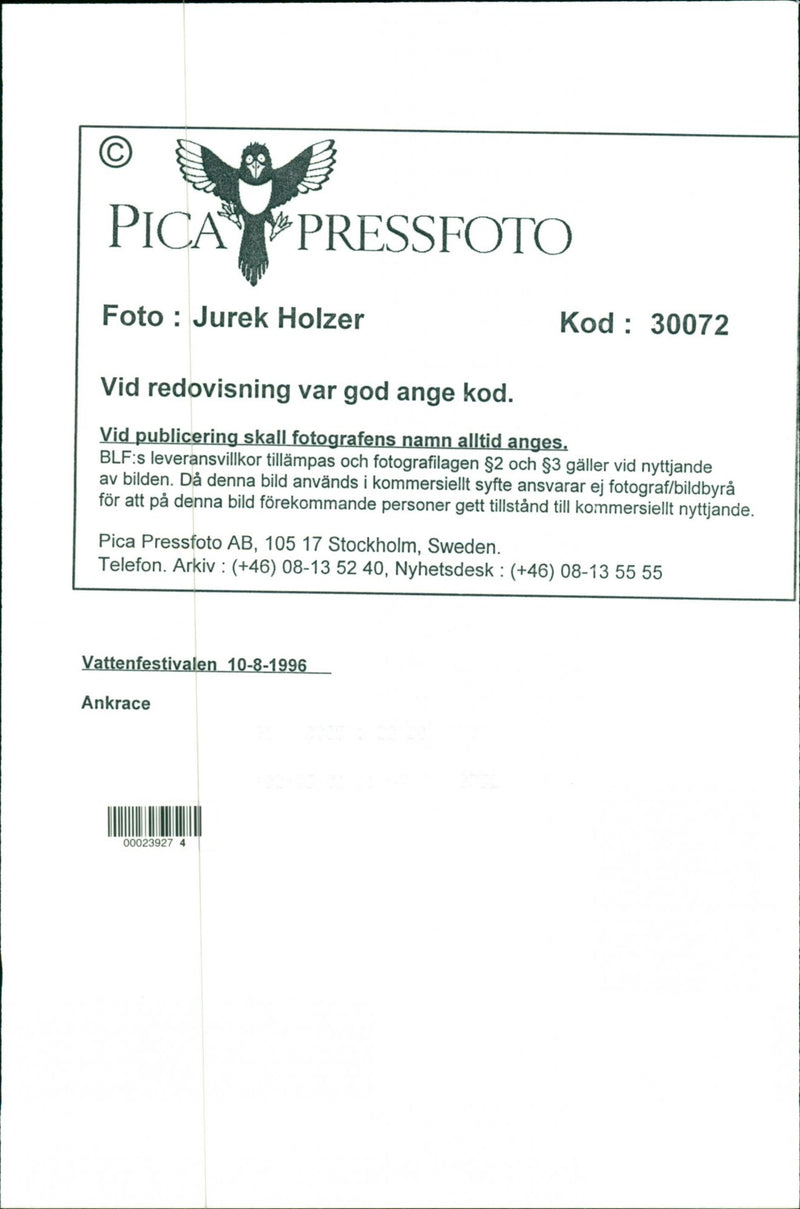 1996 LANDSCAPE ARLA NMJOLK TELEPHONE SWEDEN RESPO - Vintage Photograph