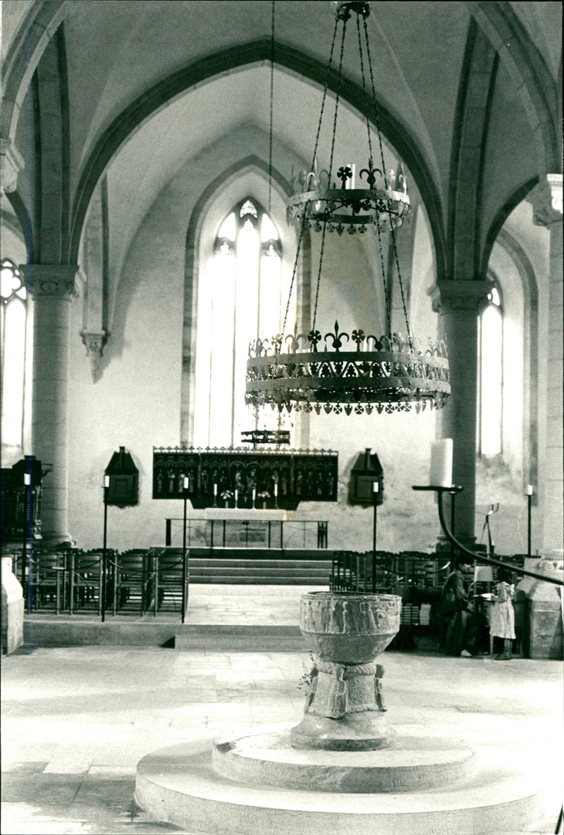 Gotland, Church. - Vintage Photograph