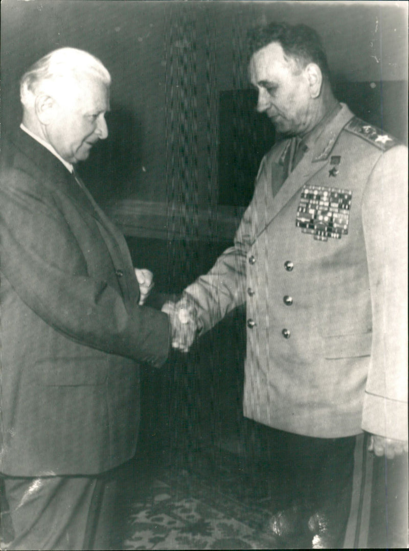 Ludvík Svoboda, President of Czechoslovakia. - Vintage Photograph