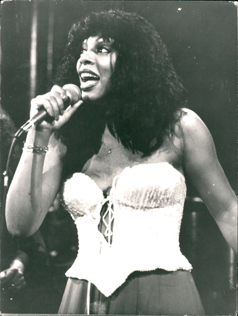 Donna Summer on stage - Vintage Photograph